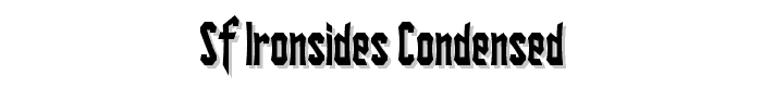SF Ironsides Condensed font